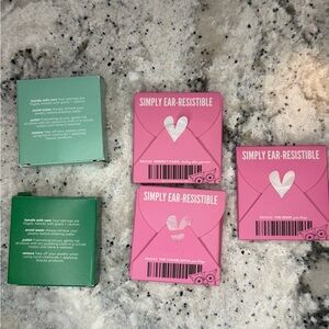 Origami Owl Hoops and Drops Interchangeable Earrings Set